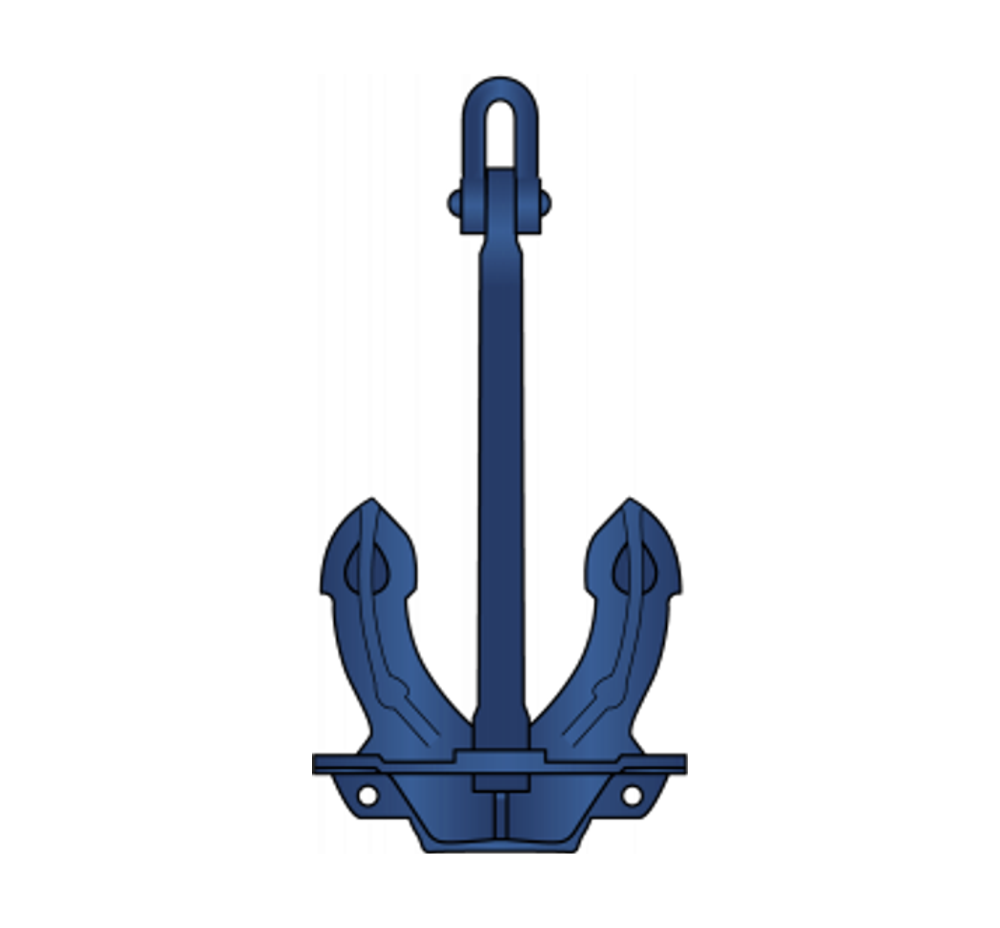 Halls Stockless Anchor