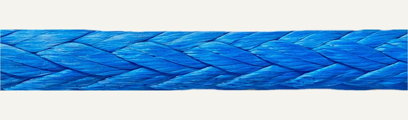 Close-up of Jeyflex 12 Strand HMPE rope texture