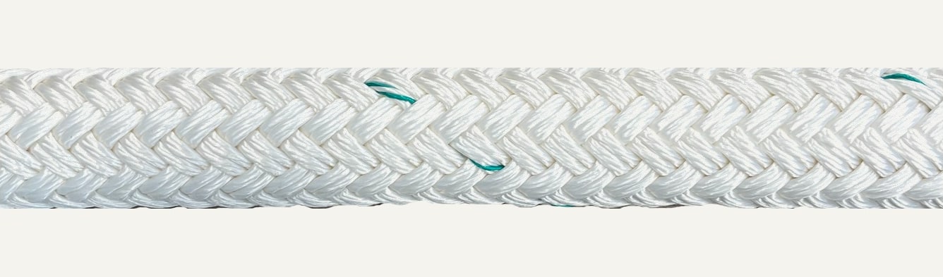 Close-up of Nylon Double Braid rope texture