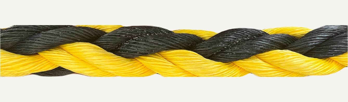 Close-up of Polypropylene 8 Strand rope texture